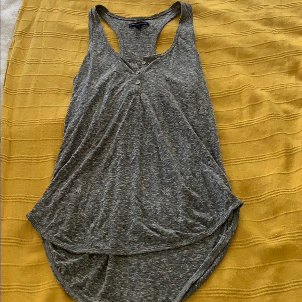 Grey polka dot American Eagle tank top